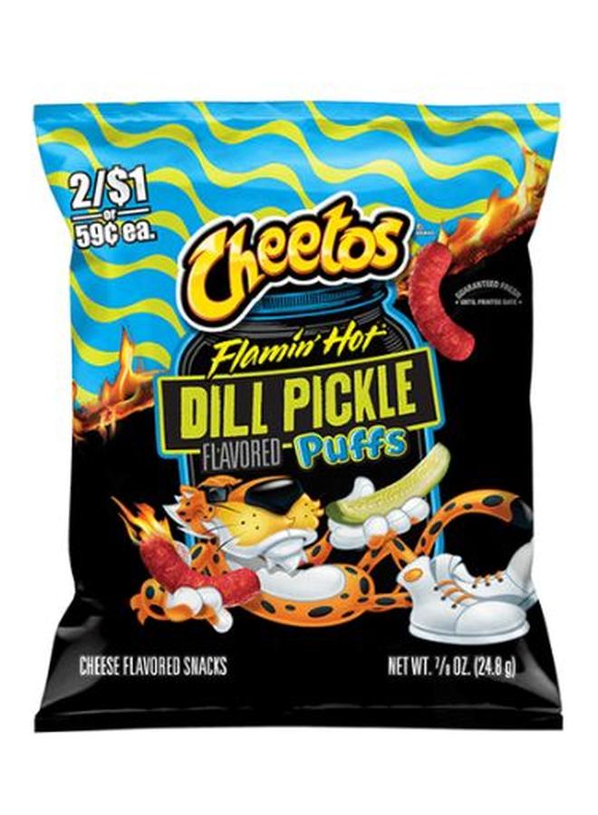 Cheetos Dill Pickle Flamin' Hot Flavoured Puffs 24.8g