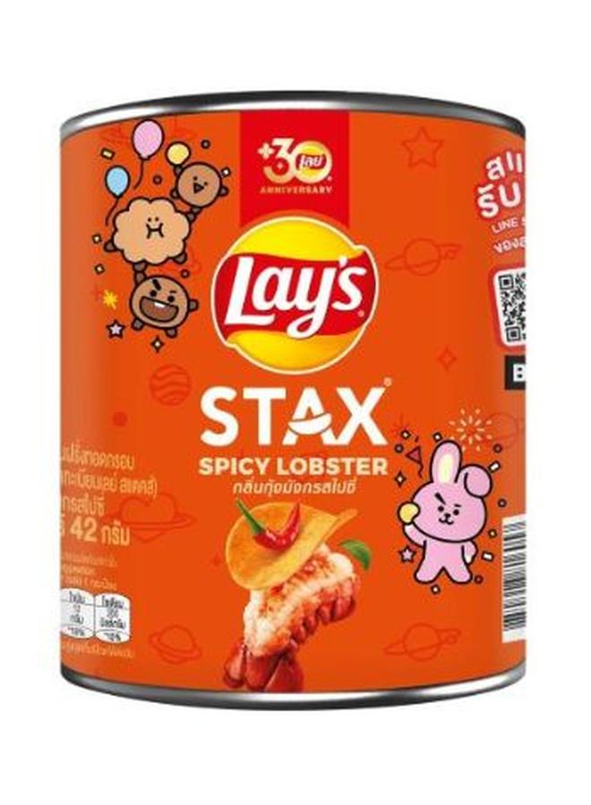 Lay's Stax Spicy Lobster Potato Chips 42G