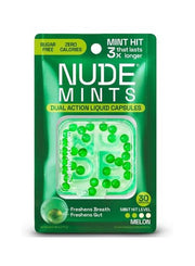 Nude Mints Dual Action Liquid Capsules Melon 1.77g