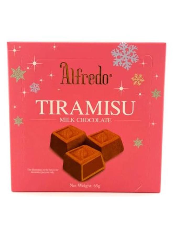 Alfredo Tiramisu Milk Choclate Cube 65g