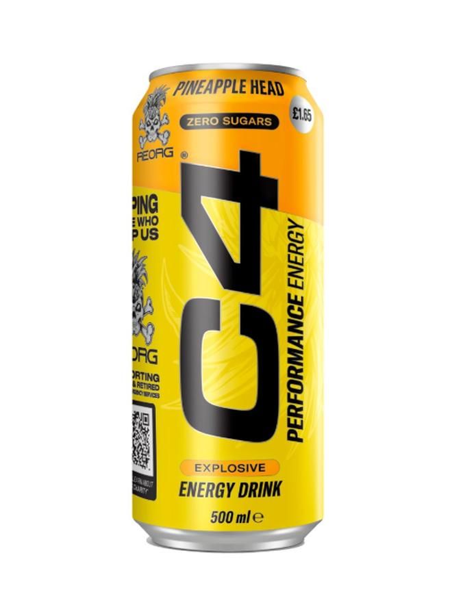 C4 REORG Pineapple Head Energy Drink 500ml