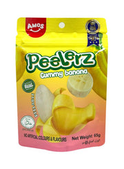 AMOS Peelerz Banana Flavoured Gummy Candy 65g