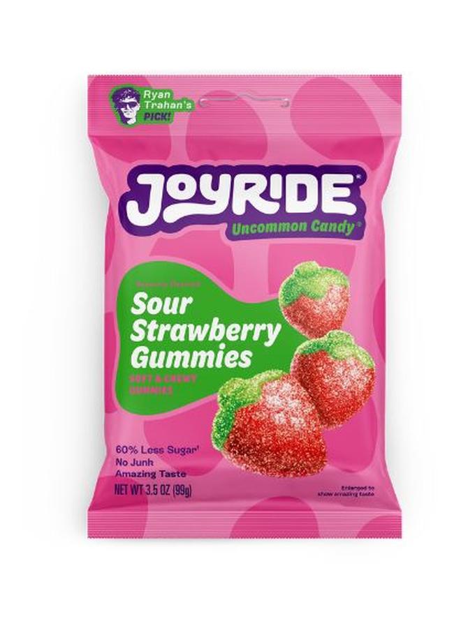 Joyride Sour Strawberry Gummies, 3.5 Ounce