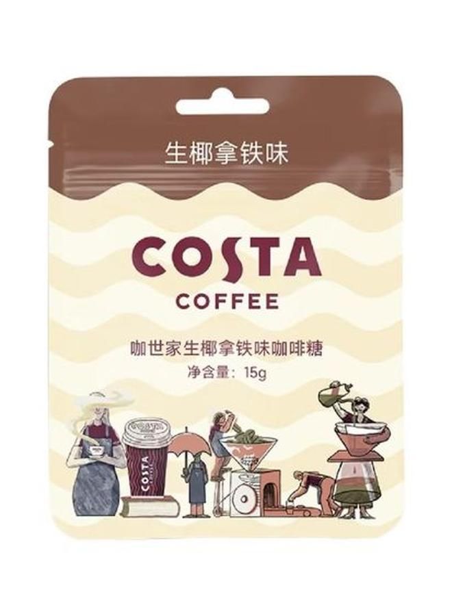 Costa-Costa Roasted Coconut Latte Flavored Coffee Candy 15G Bag