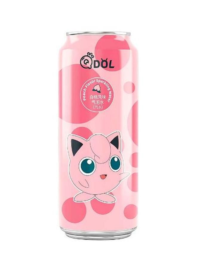 Qdol White Peach Flavored Sparkling Water (Soda) 500Ml