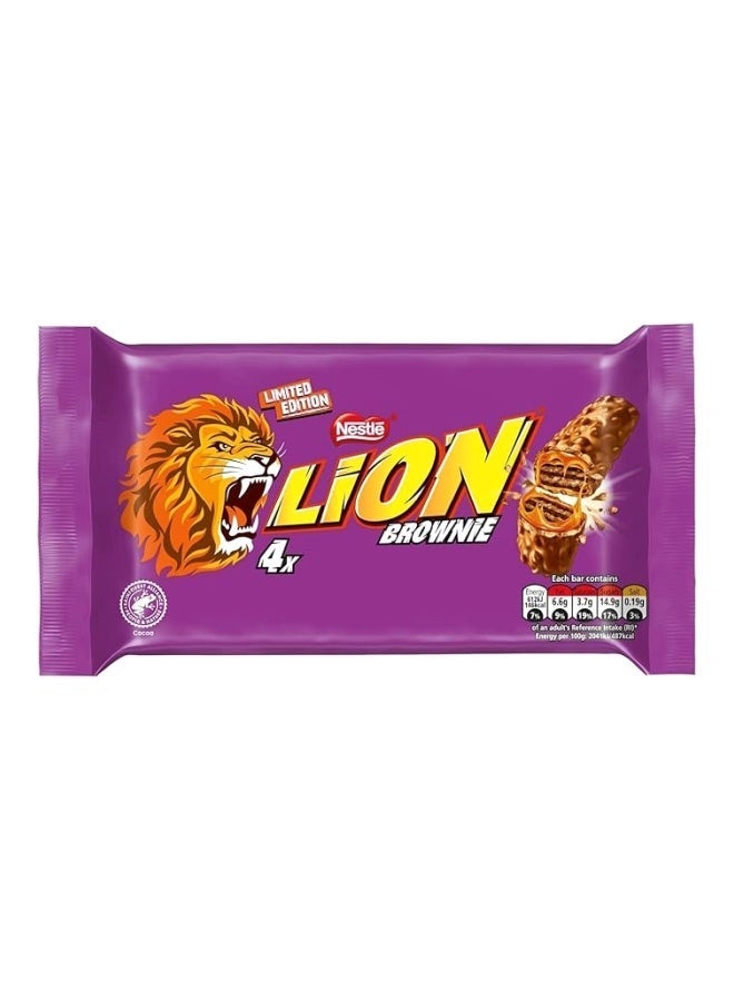 Nestlé Lion Brownie Milk Chocolate Bar Multipack (4 x 30g)