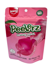 AMOS Peelerz Peach Flavoured Gummy Candy 65g
