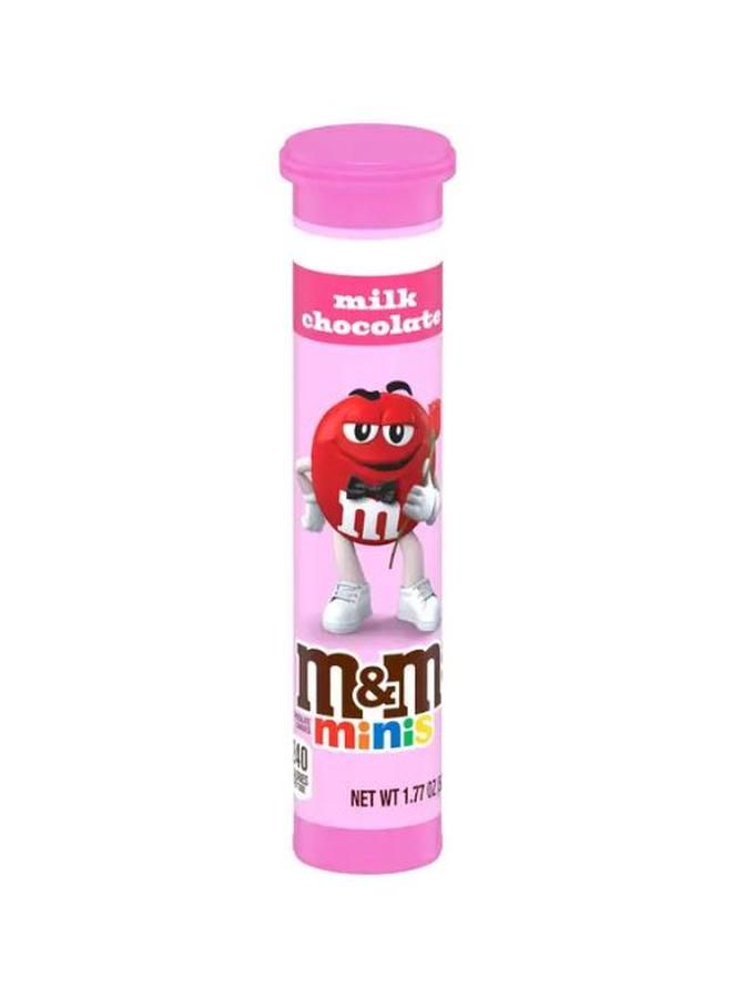 M&M's Milk Chocolate Minis Valentines Mega Tube, 1.77 Ounce,