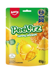 Amos Peelerz Gummy Pineapple Peg Bag 65G