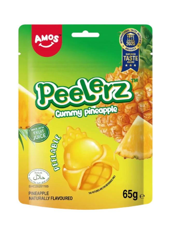 Amos Peelerz Gummy Pineapple Peg Bag 65G