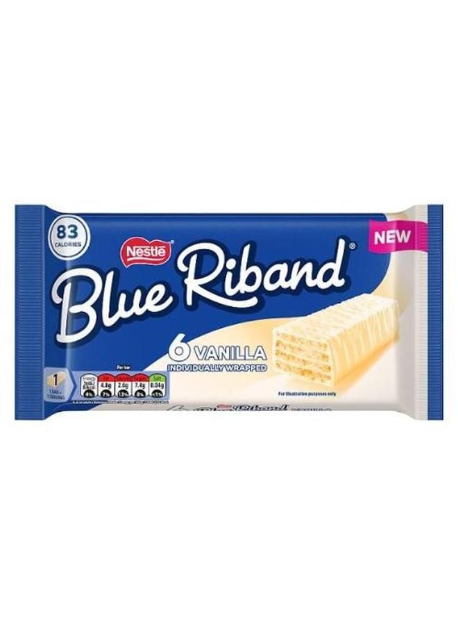 Blue Riband Vanilla White Wafer Bars 6-Pack