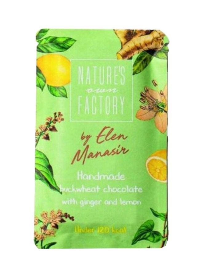 Natures Factory Buckwheat With Ginger and Lemon Chocolate 20g