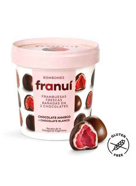 Franui Frozen Raspberries with Dark Chocolate 150g