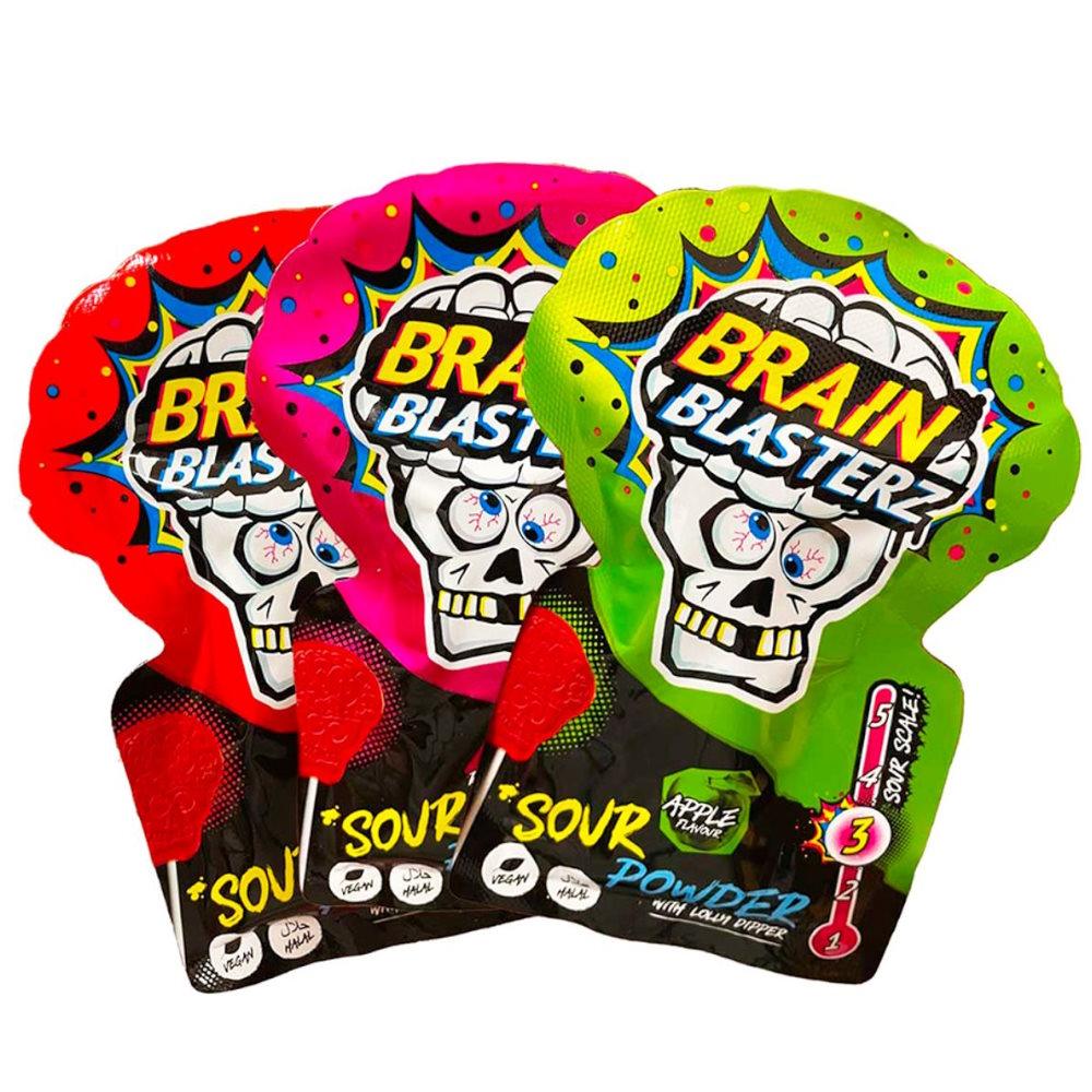 Brain Blasterz Sour Powder with Lolly Dipper