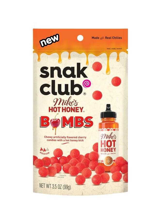 Snak Club Tajin Mike's Honey Cherry Bombs 3.5 Oz
