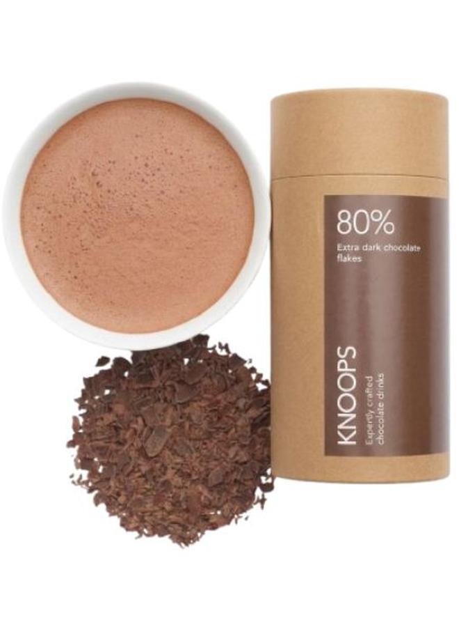 Knoops 80% Extra Dark Chocolate Flakes