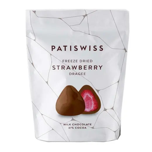 Patiswiss Milk Chocolate Strawberry Dragee 80g
