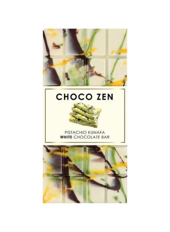 CHOCO ZEN PISTACHIO KUNAFA WHITE CHOCOLATE BAR-100G