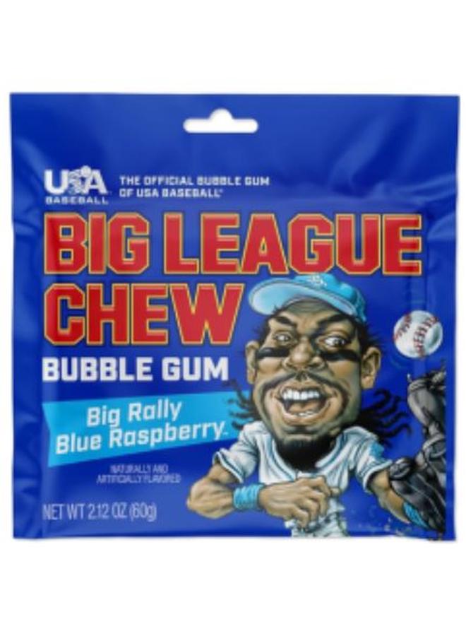 Candy Big League  60 Gr Chew Blue Raspberry