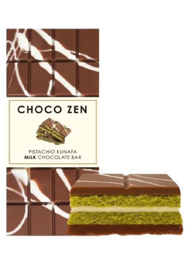 CHOCO ZEN PISTACHIO KUNAFA MILK CHOCOLATE BAR-100G