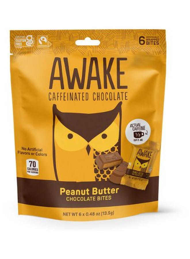 Awake Chocolate Peanut Butter Milk Chocolate Bites 8 Count