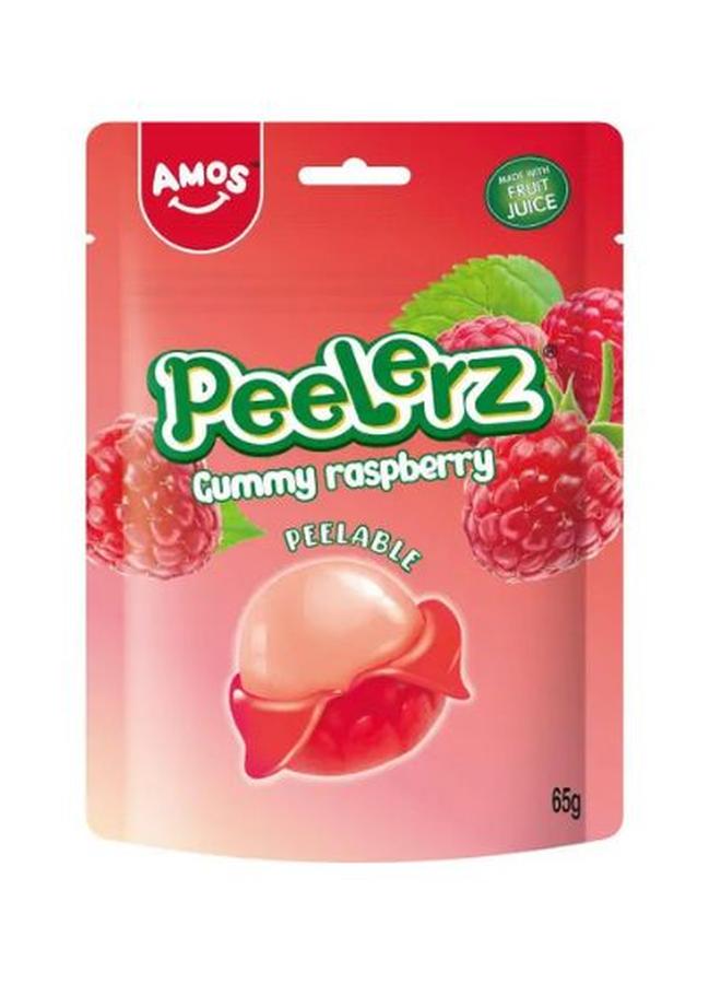 Amos Peelerz Gummy Raspberry Peg Bag 65G