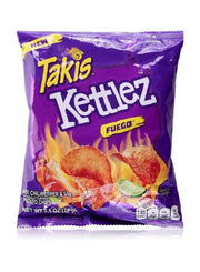 New Takis Kettlez Hot Chili Pepper & Lime Potato Chips 71G