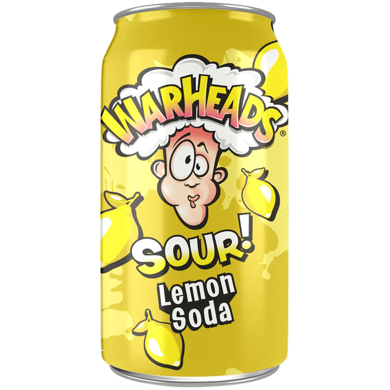 Warheads Sour Lemon Soda 355ml
