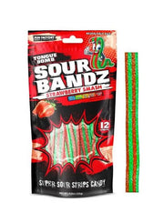Johnny Candy Sour Bandz Strawberry Smash 120G