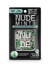 Nude Mints Dual Action Liquid Capsules Spearmint 1.77g