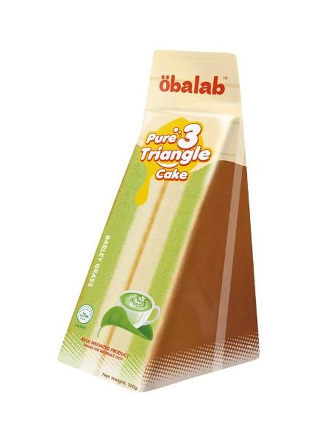Obalab Pure 3 Triangle Barley Leaves Cake 100G
