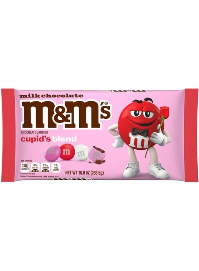 M&M's Milk Chocolate Lay Down Bag Valentine, 10 Ounce,