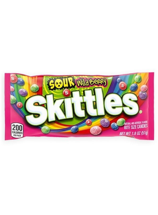 Skittles Sour Wild Berry Candy 1.8oz