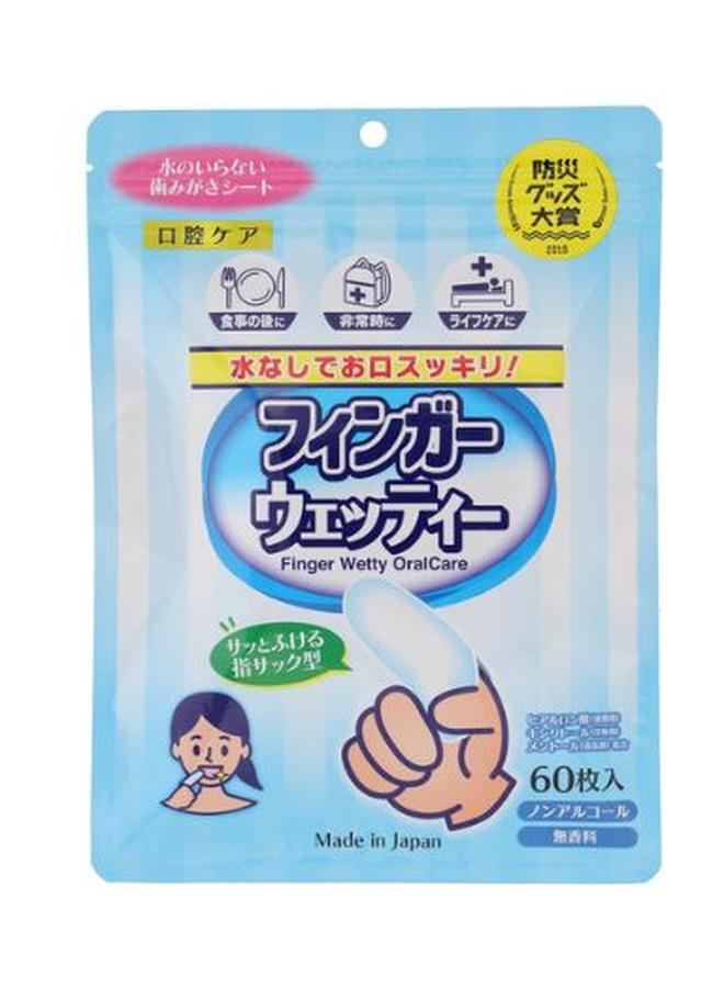 Finger Toothpaste Sheet Finger Wetty 60 Sheets