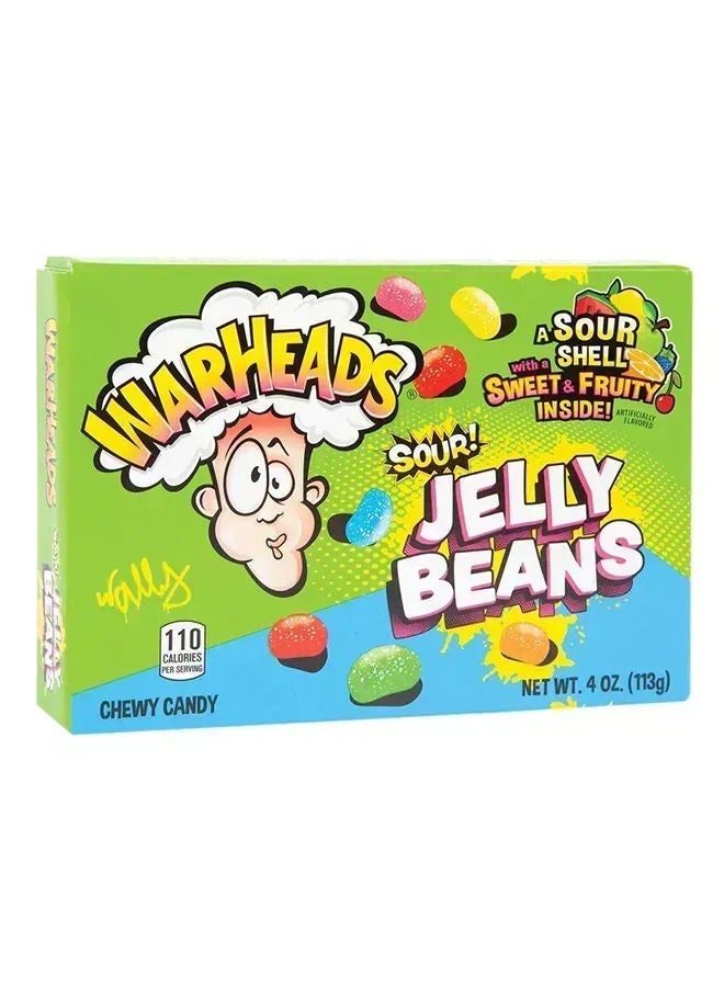Warheads Sour Jelly Beans Box 113G