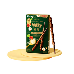 Glico Pocky Hazelnut Crush - Chocolate Flavor with Nutty Energy 48g