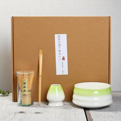 Matcha Set of 4 pcs Mix of White & Green Color