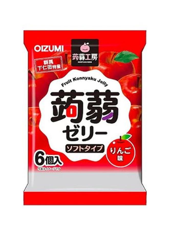Konnyaku Kobo Jelly Apple Flavor 6Pcs