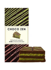 CHOCO ZEN PISTACHIO KUNAFA DARK CHOCOLATE BAR 100G