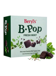 Beryl's Almond Coated With Dark Chocolate B.Pop Fresh Mint Bittersweet Chocoltae With Poping Candy