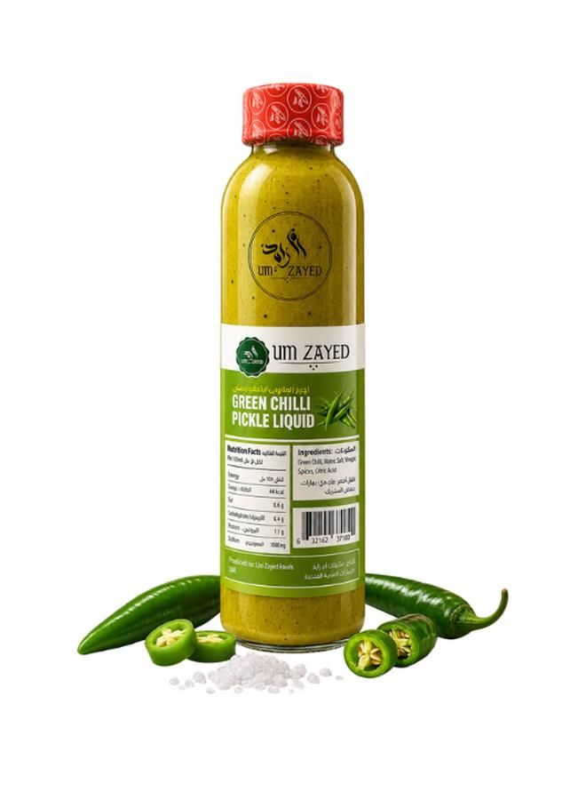 Um Zayed Green Chilli Liquid Pickle 500Gm