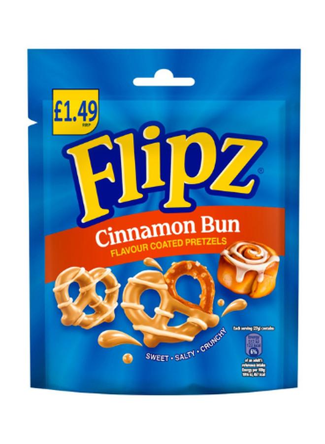 Mcvities Flipz Cinnamon Bun Flavour Coated Pretzel Snacks £1.49 Pmp 80G