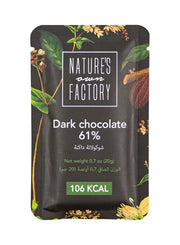 Natures Factory Choclate Dark 61% 20g