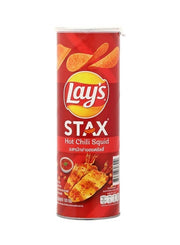 Lay's Stax Hot Chili Squid Potato Chips 100G