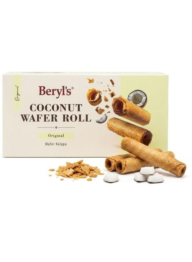 Beryl's Almond Coated With Dark Chocolate COCONUT WAFER ROLL ORIGINAL 24 X 75G