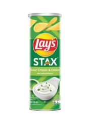 Lay's Stax Sour Cream Onion Potato Chips 100G
