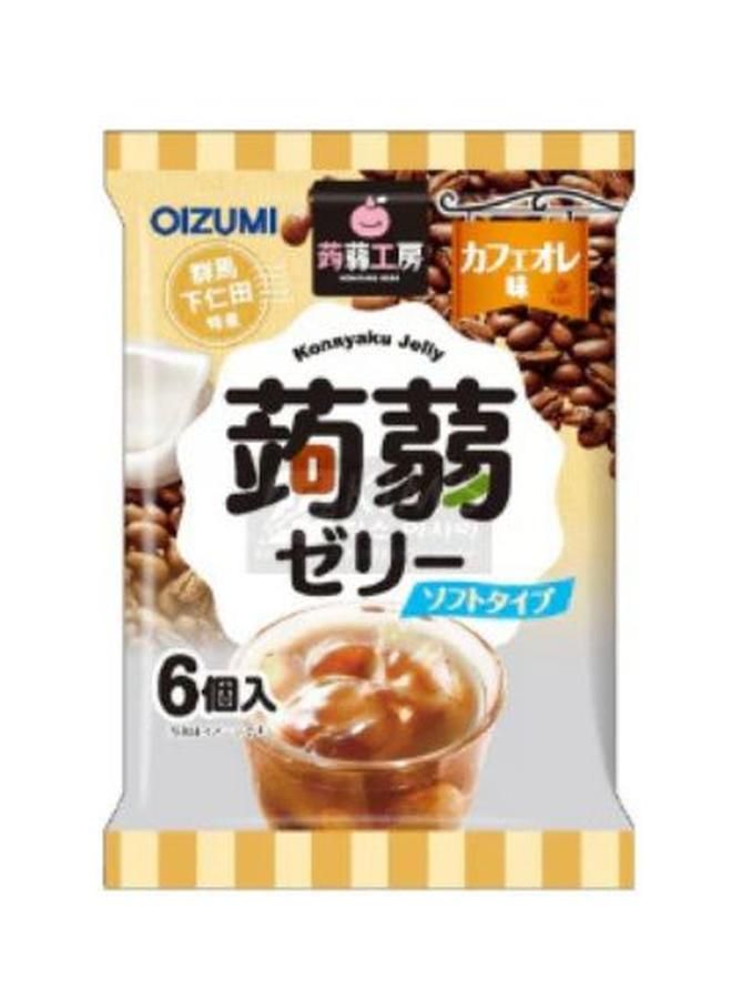 Konnyaku Kobo Jelly Millk Coffee Flavor 6Pcs