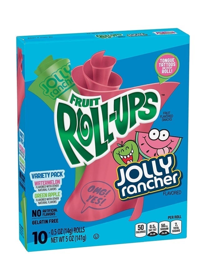 BC Fruit Roll-Ups Jolly Rancher 141Gx10
