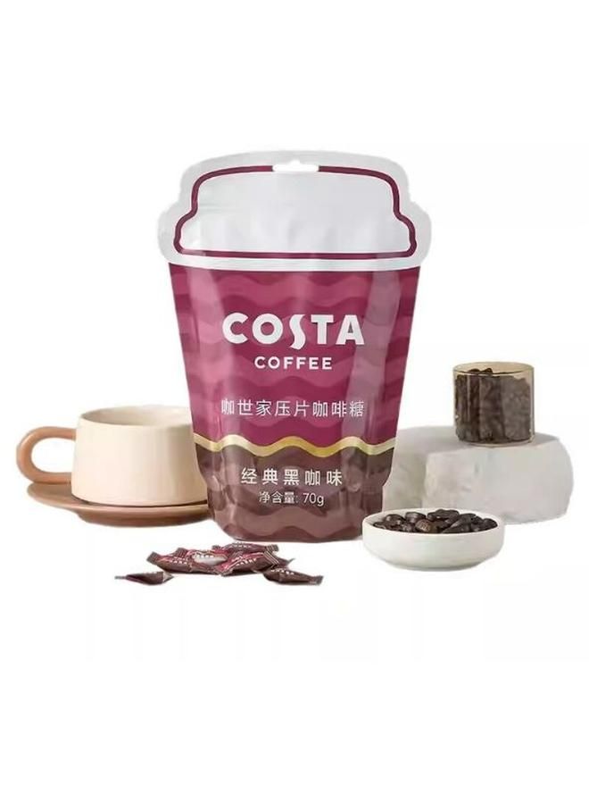 Costa-Costa Pressed Coffee Candy Classic Black Coffee Flavor 70G