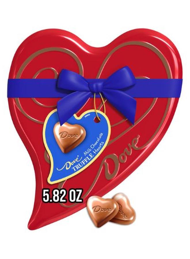 Dove Milk Chocolate Truffles Heart Tin Valentin'es Day Each, 5.82 Ounce